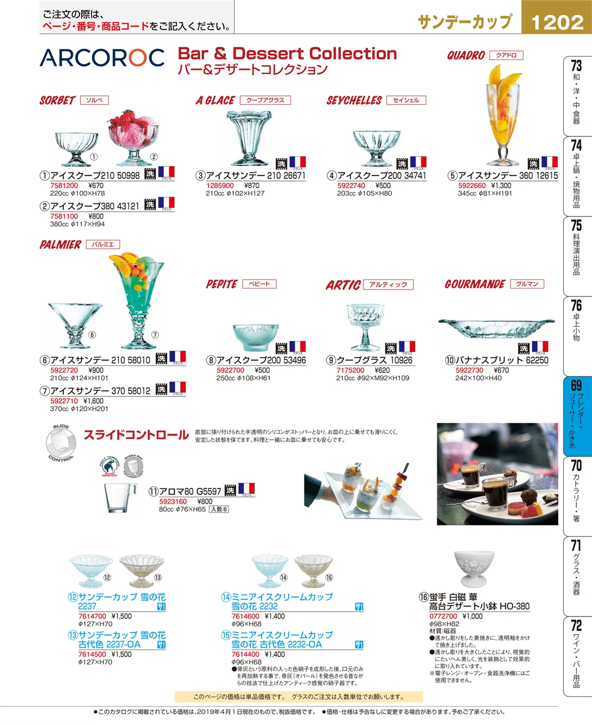 EBM業務用厨房用品カタログvol.19・ページ番号1202・ブレンダー・ジューサー・かき氷