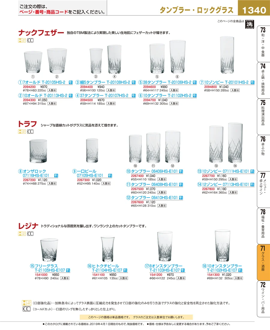 グラス・酒器 ページ1340