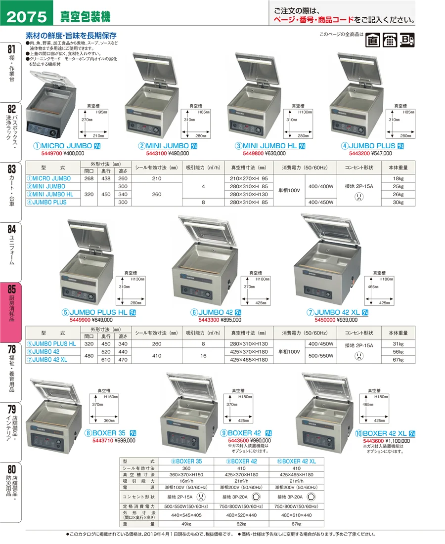 厨房消耗品 ページ2075