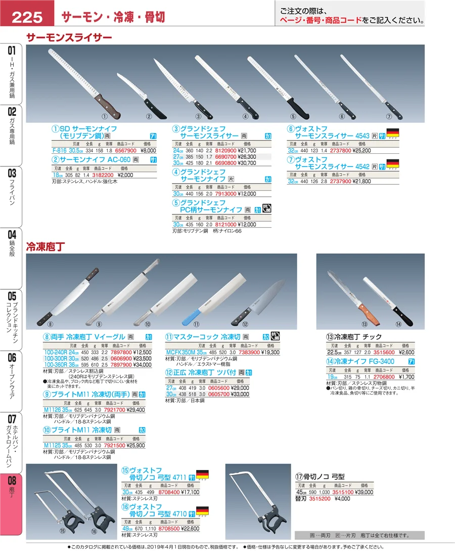 ホテルパン・ガストロノームパン ページ225