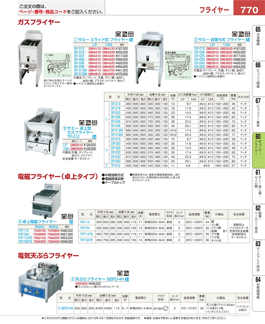 ギョーザ・フライヤー ページ770