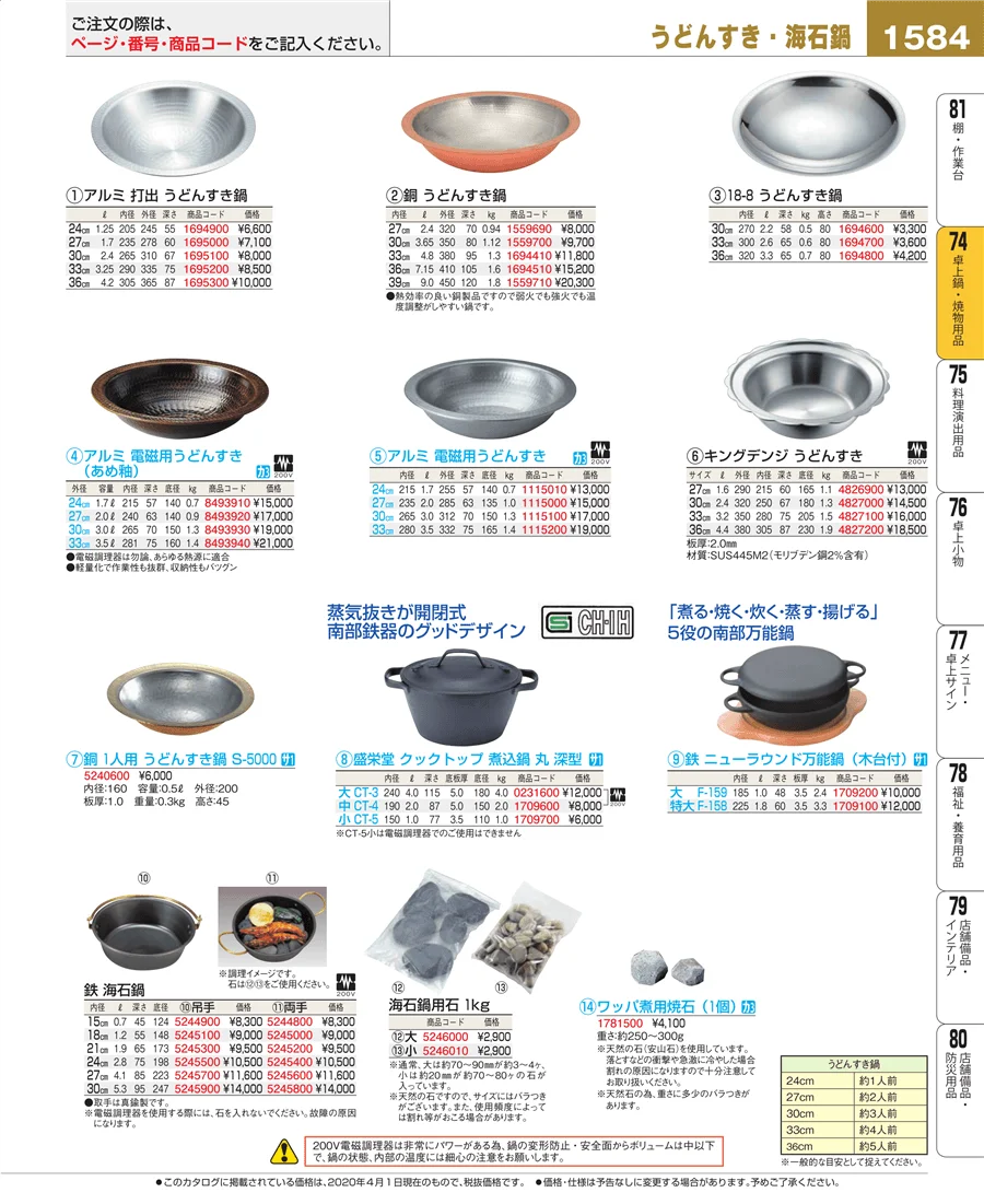 和・洋・中 食器 ページ1584