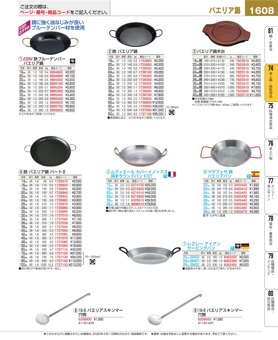 和・洋・中 食器 ページ1608