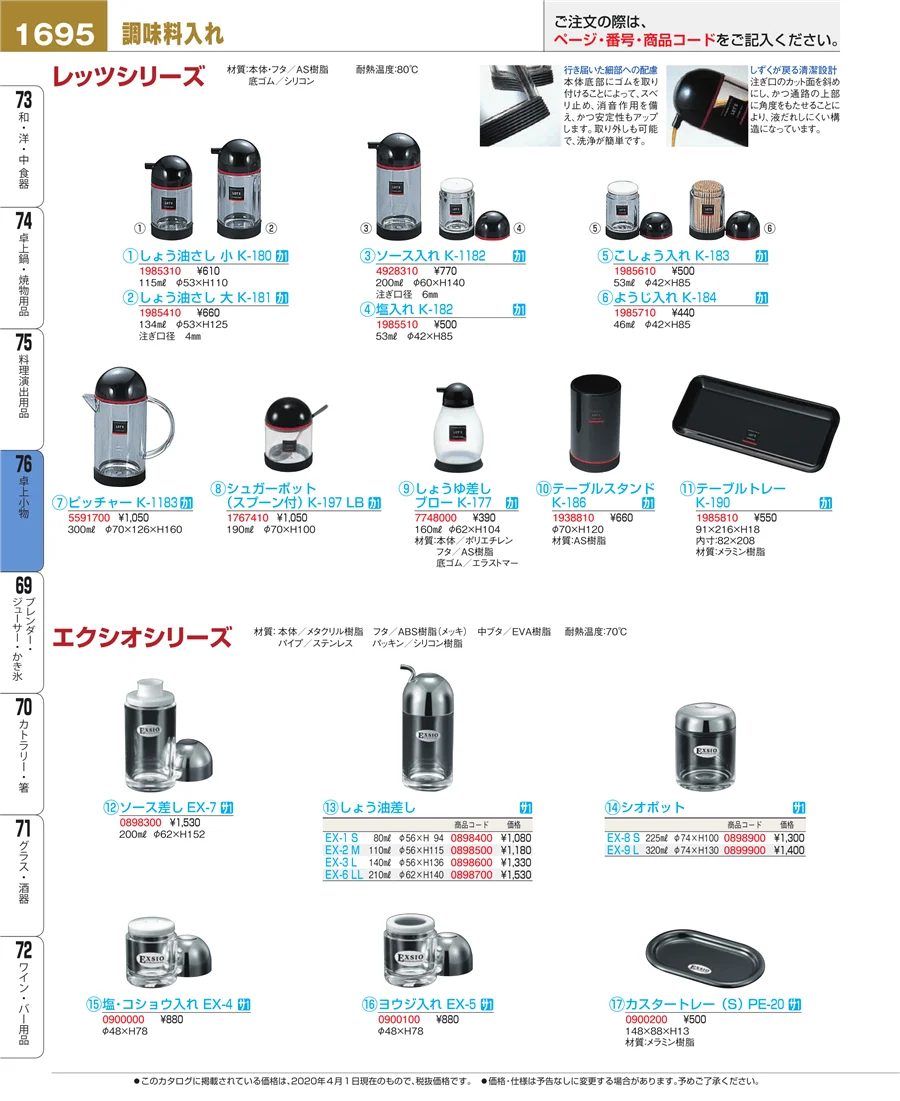 料理演出用品 ページ1695
