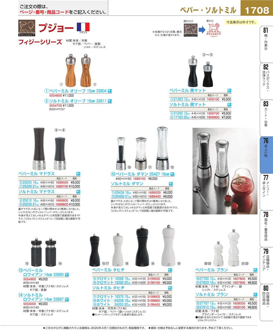 料理演出用品 ページ1708