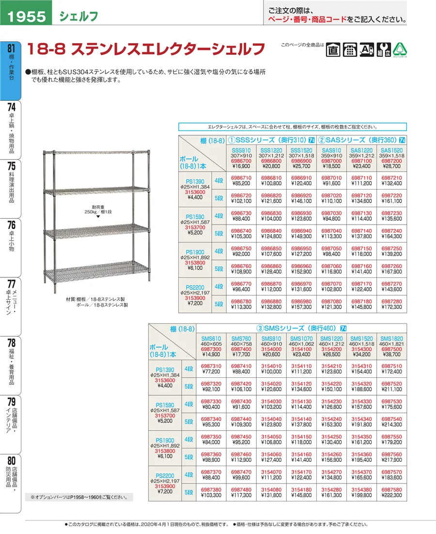 店舗備品・防災用品 ページ1955
