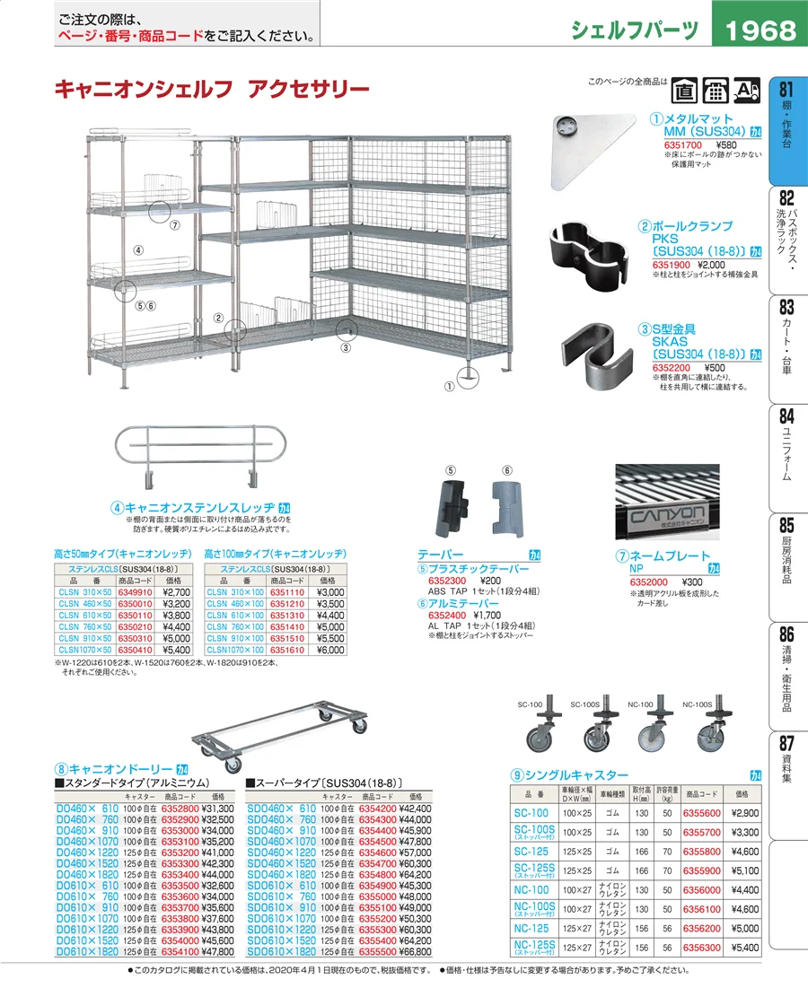 店舗備品・防災用品 ページ1968