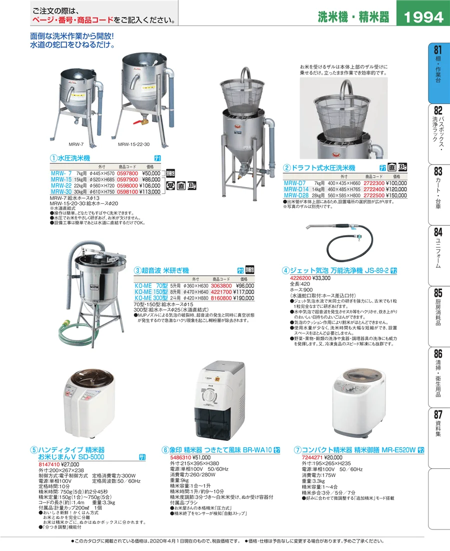 店舗備品・防災用品 ページ1994