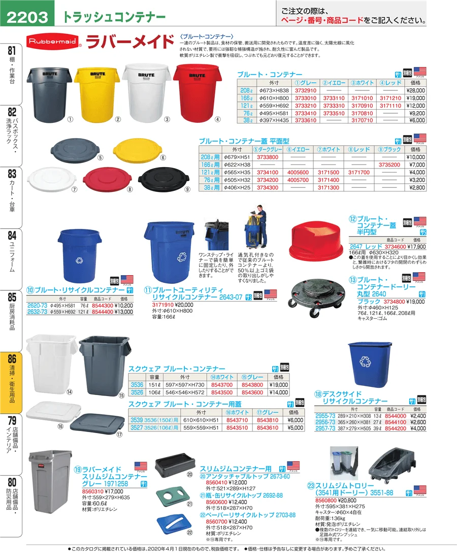 厨房消耗品 ページ2203