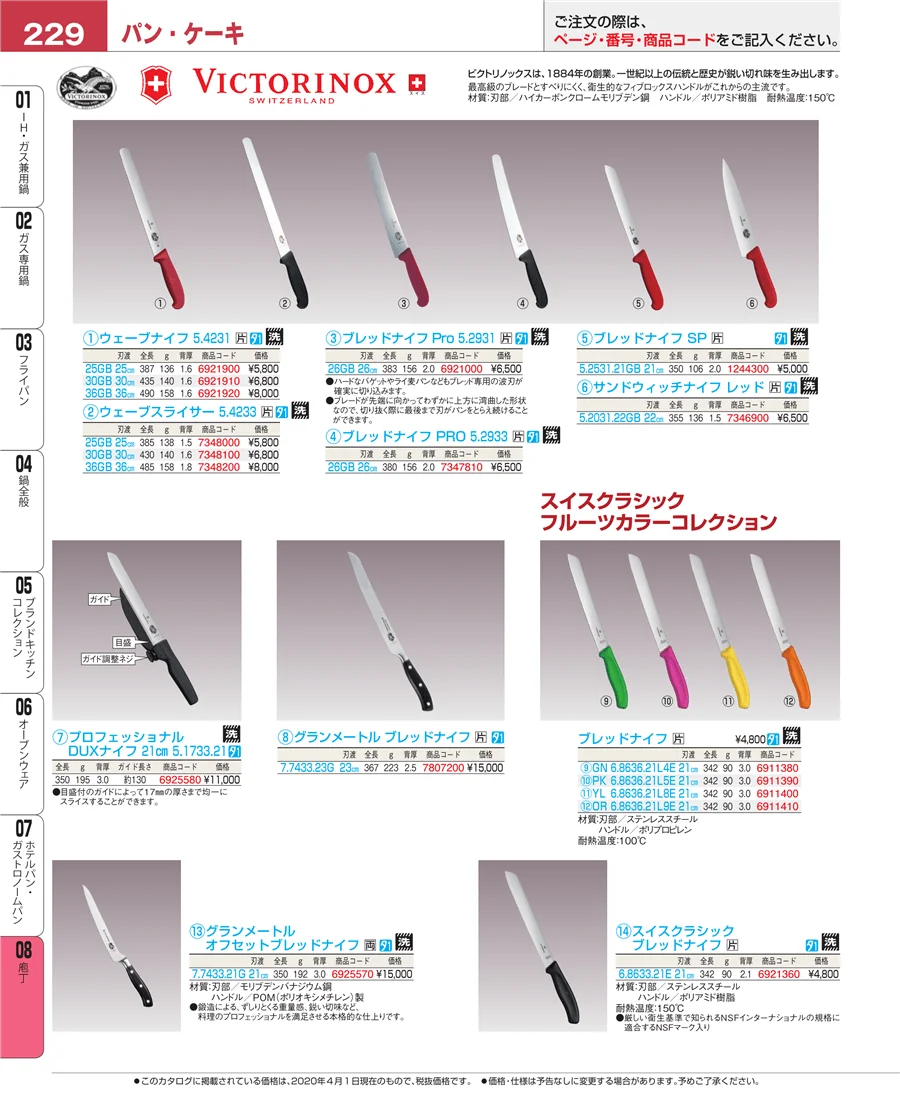 ホテルパン・ガストロノームパン ページ229