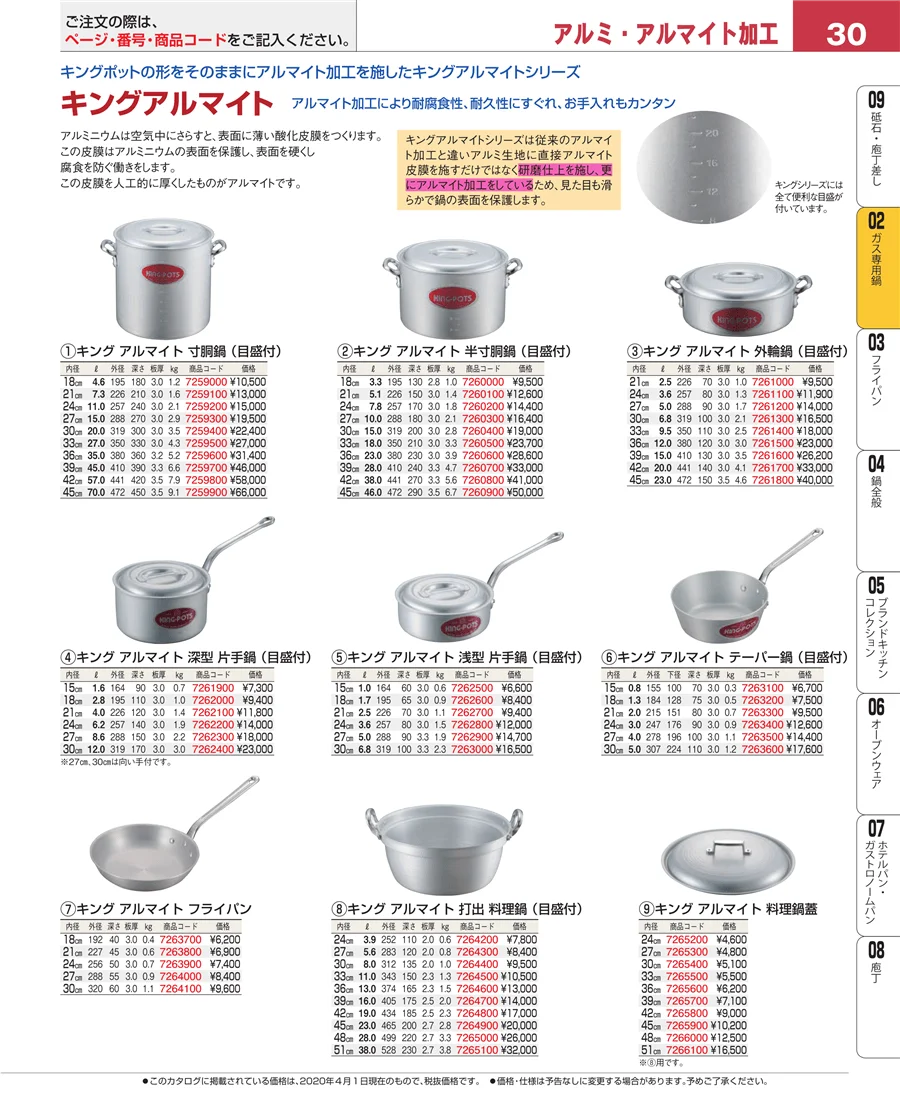 ＩＨ・ガス兼用鍋 ページ30