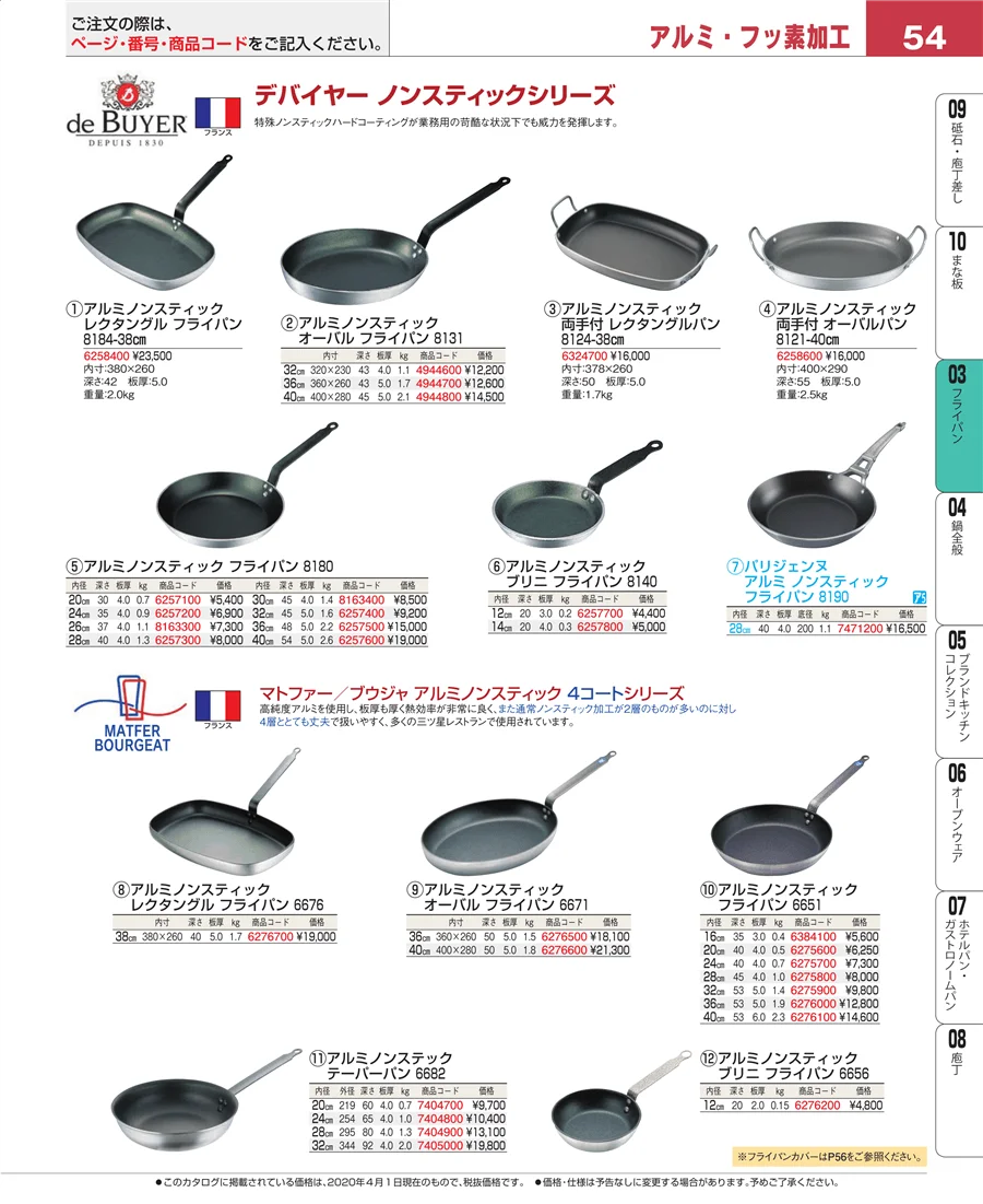 ガス専用鍋 ページ54