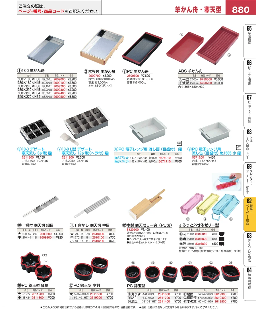 すし・蒸し器・セイロ類 ページ880