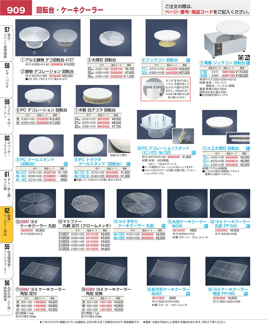 すし・蒸し器・セイロ類 ページ909