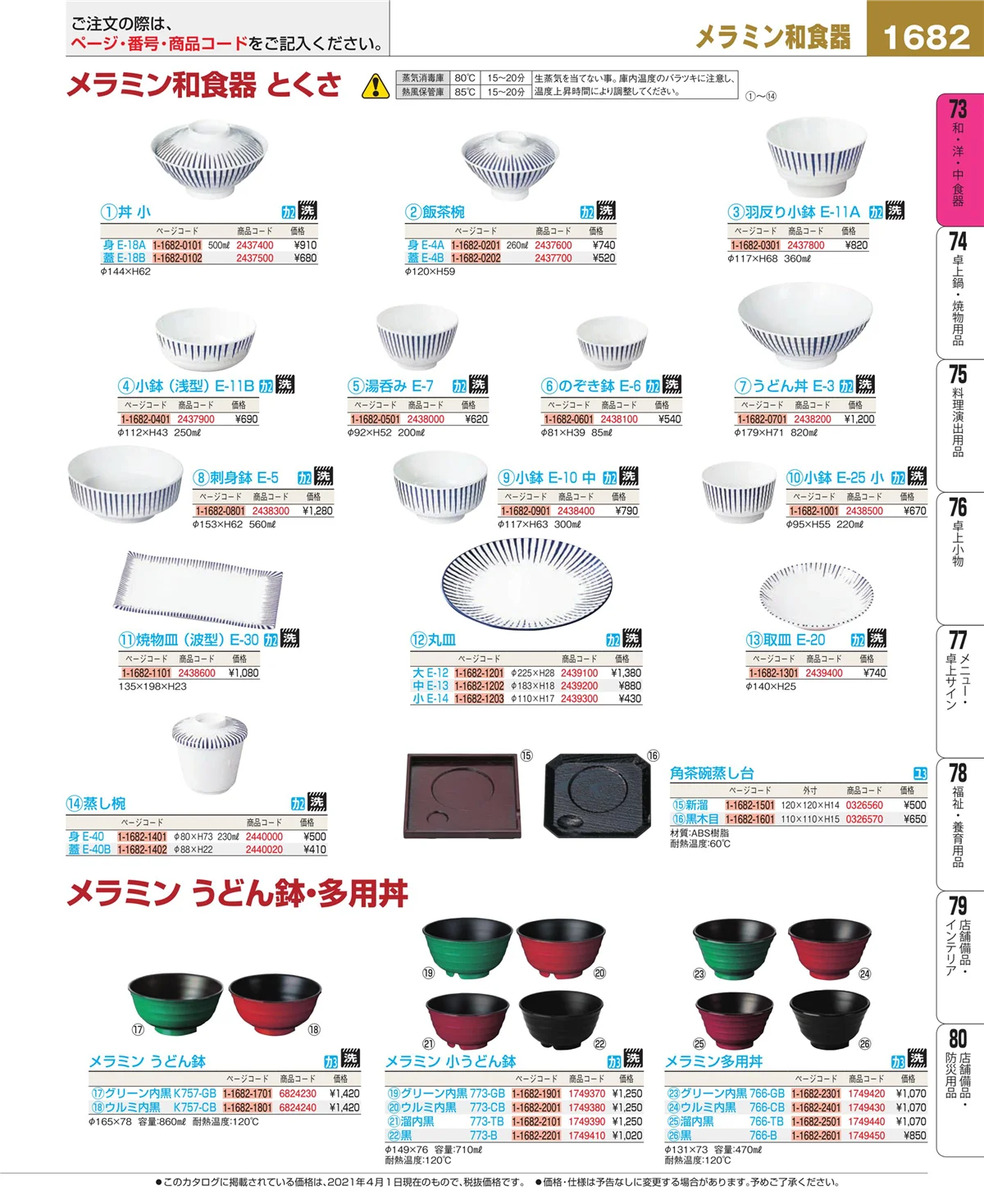 EBM業務用厨房用品カタログvol.21・ページ番号1682・ワイン・バー用品