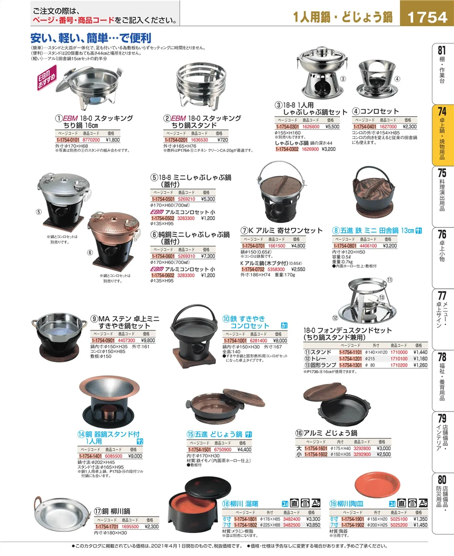 和・洋・中 食器 ページ1754