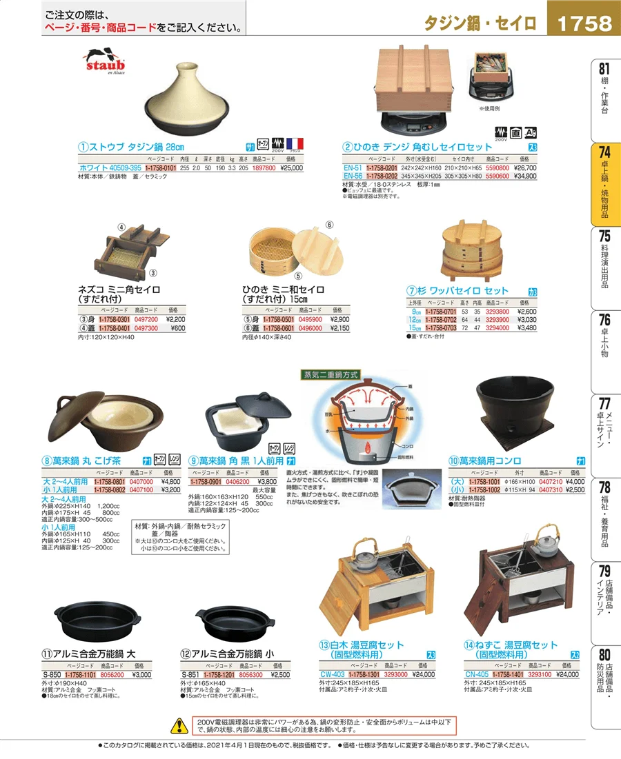 和・洋・中 食器 ページ1758