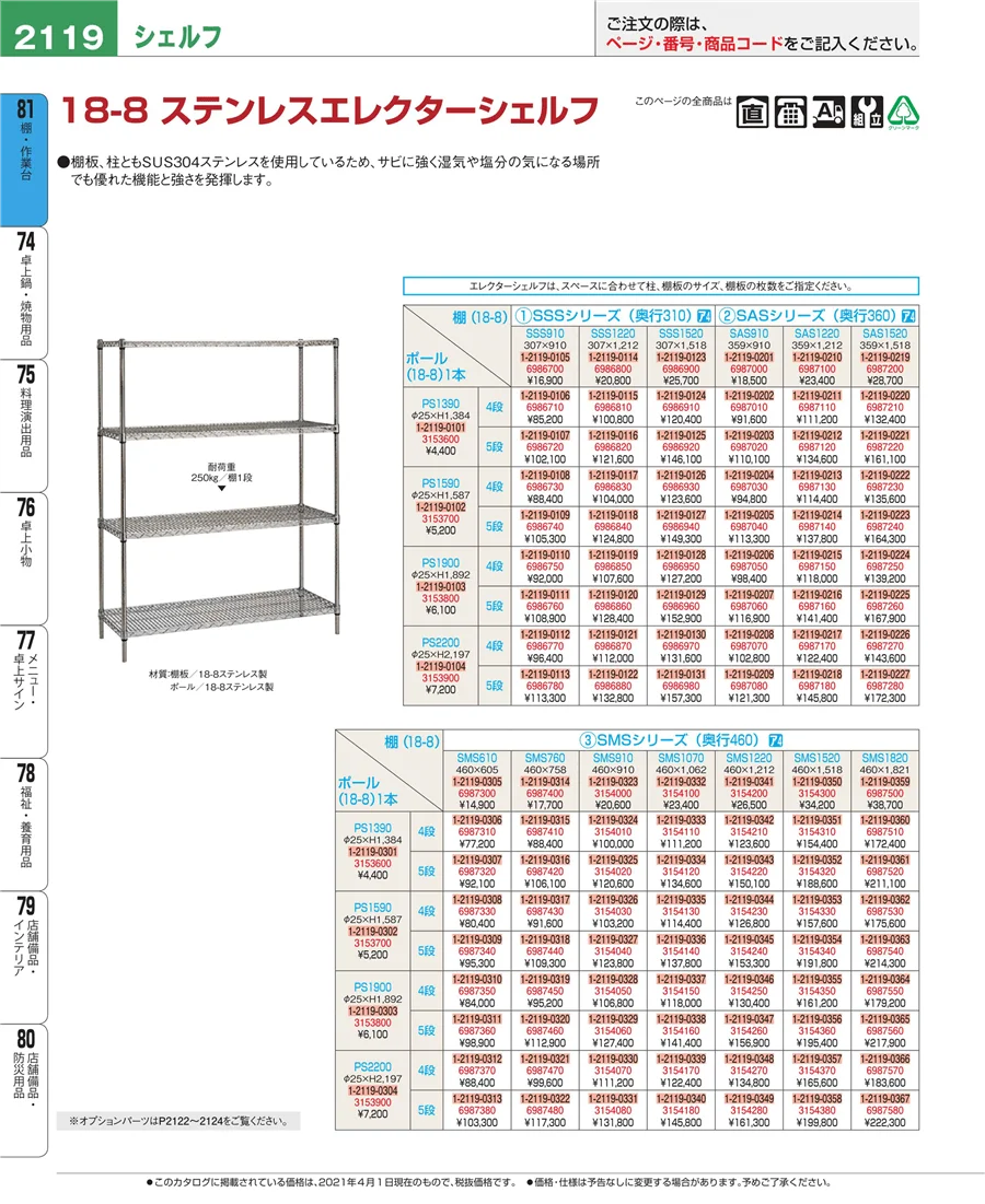 店舗備品・防災用品 ページ2119