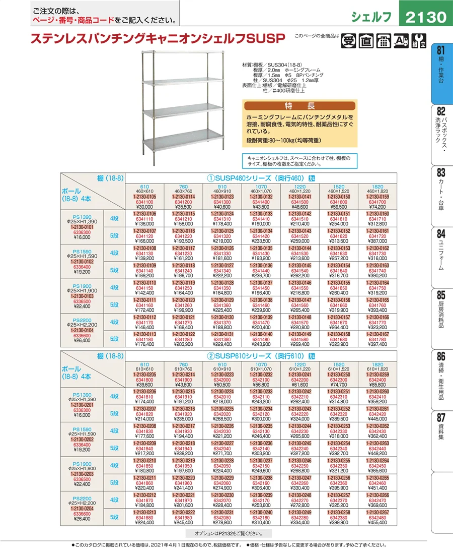 店舗備品・防災用品 ページ2130