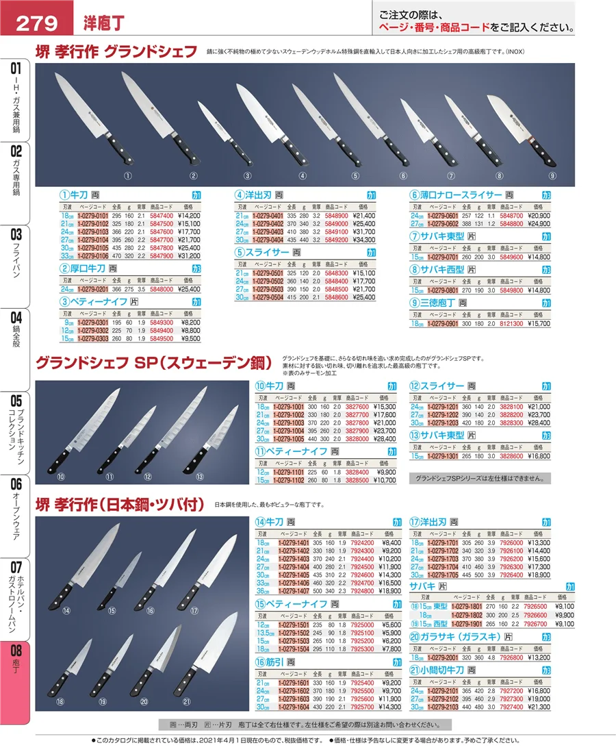 ホテルパン・ガストロノームパン ページ279