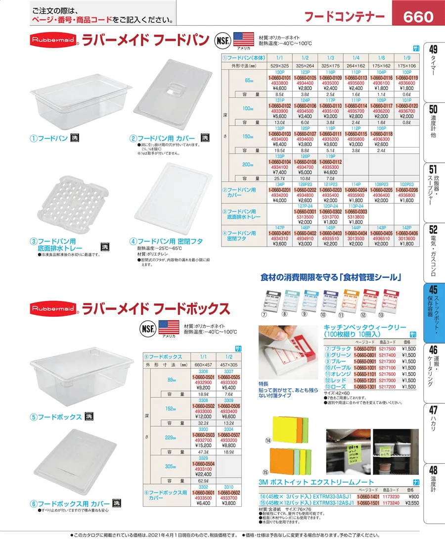 給食用スパテラ・すくい網・ひしゃく ページ660
