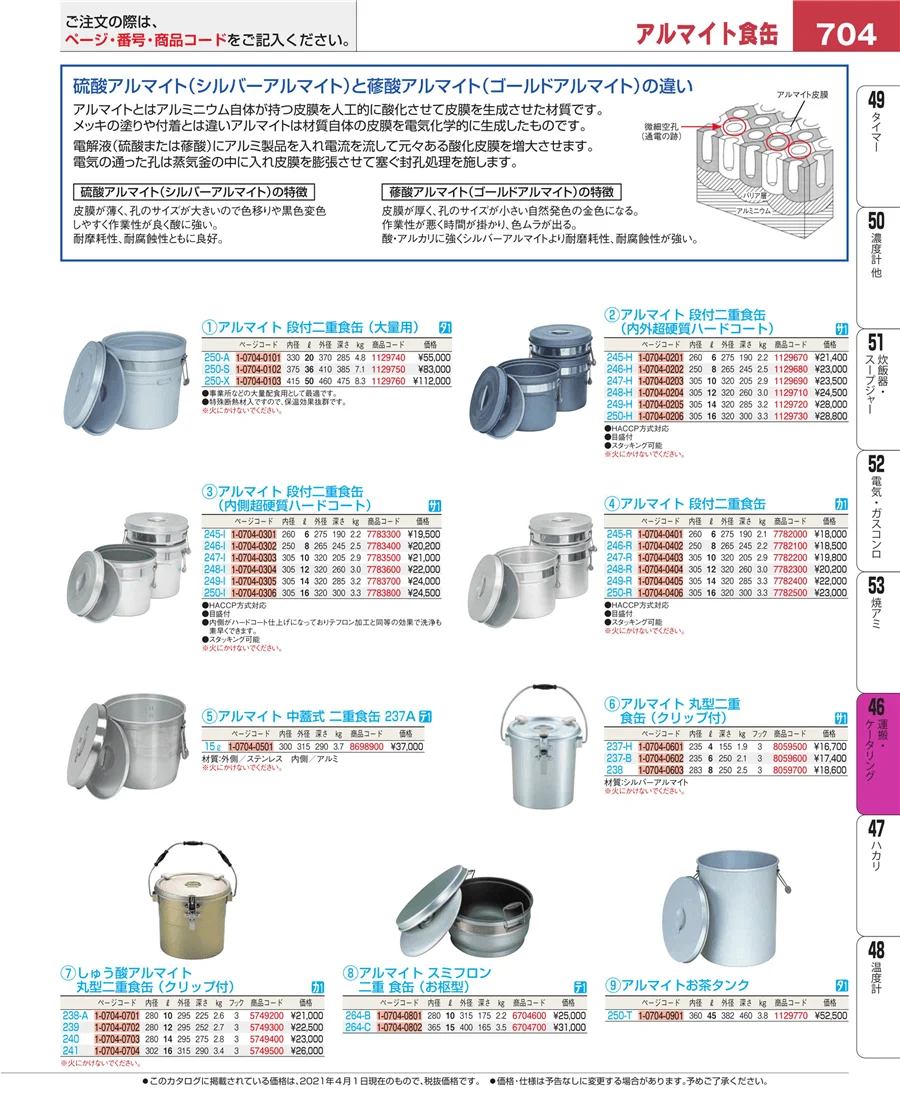 ストックポット・保存容器 ページ704