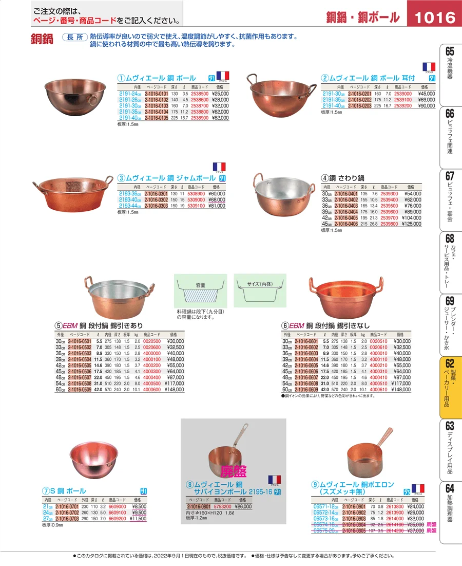 すし・蒸し器・セイロ類 ページ1016