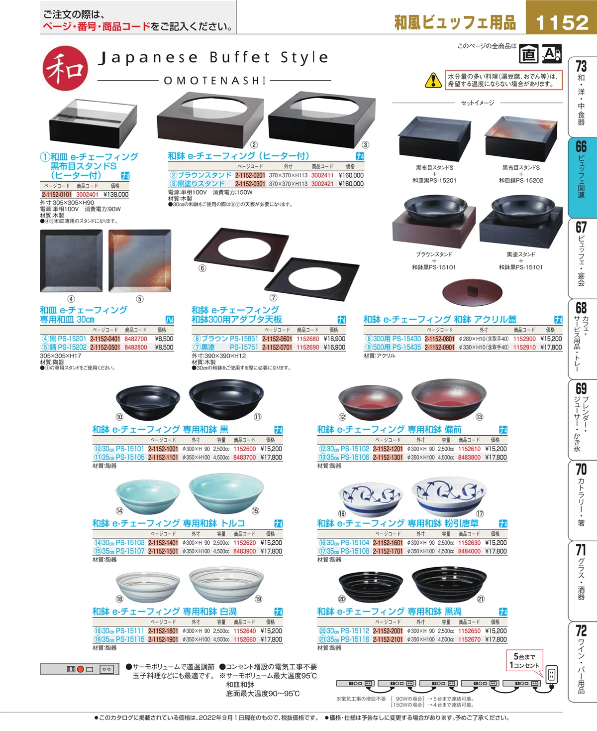 EBM業務用厨房用品カタログvol.22・ページ番号1152・冷温機器