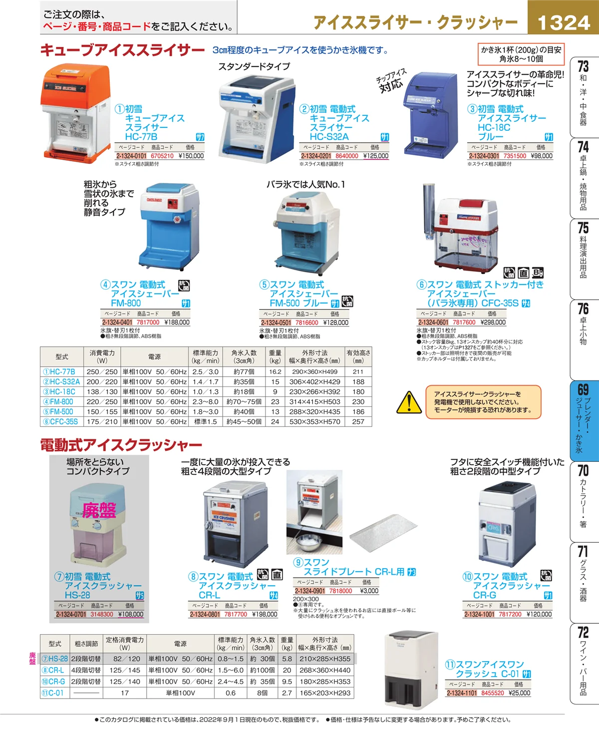 EBM業務用厨房用品カタログvol.22・ページ番号1324・カフェ・サービス用品・トレー