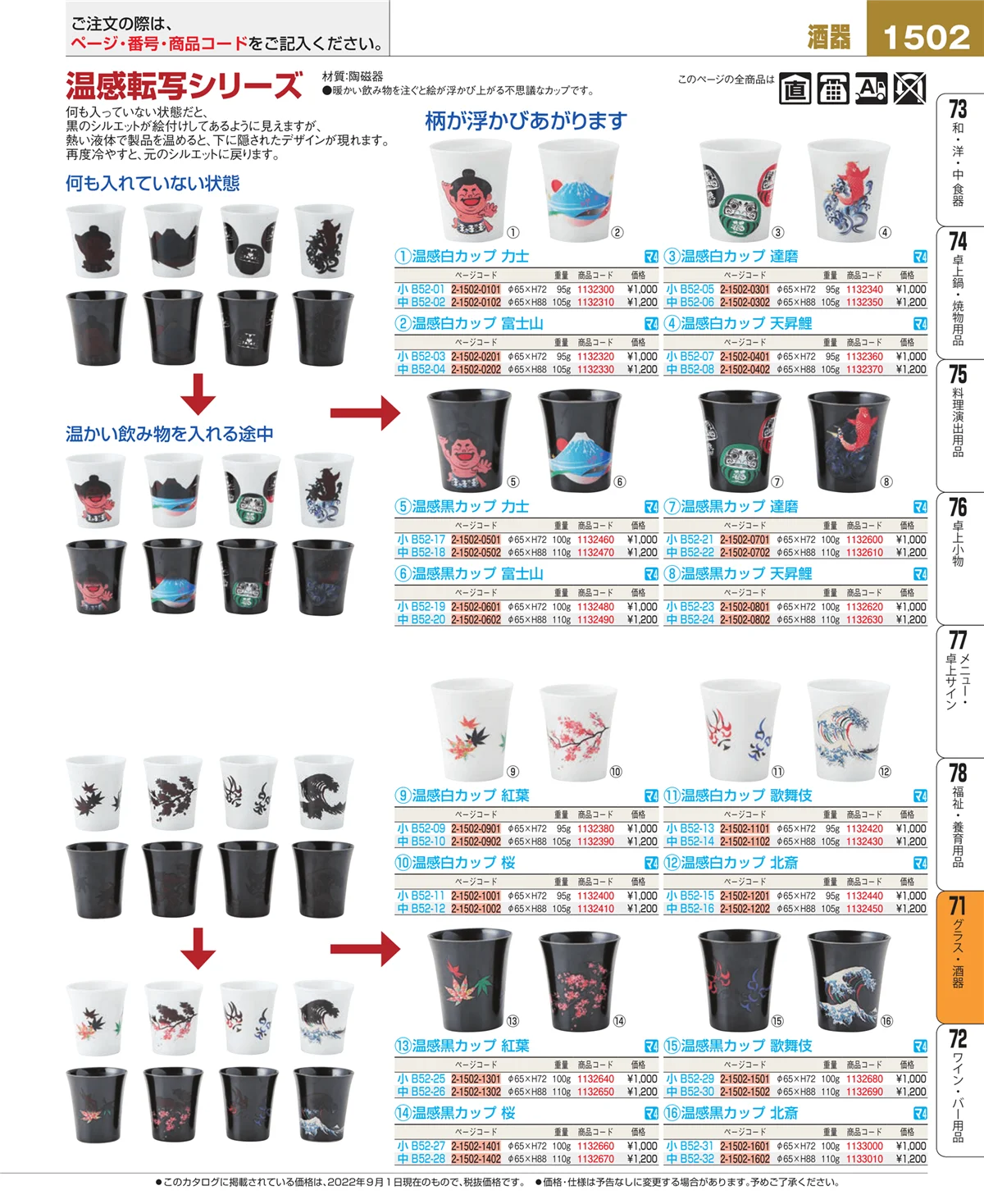 EBM業務用厨房用品カタログvol.22・ページ番号1502・カトラリー・箸