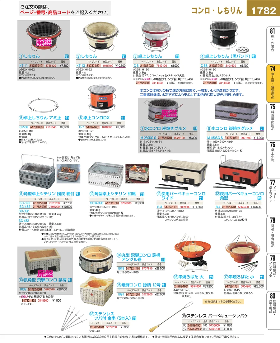 和・洋・中 食器 ページ1782