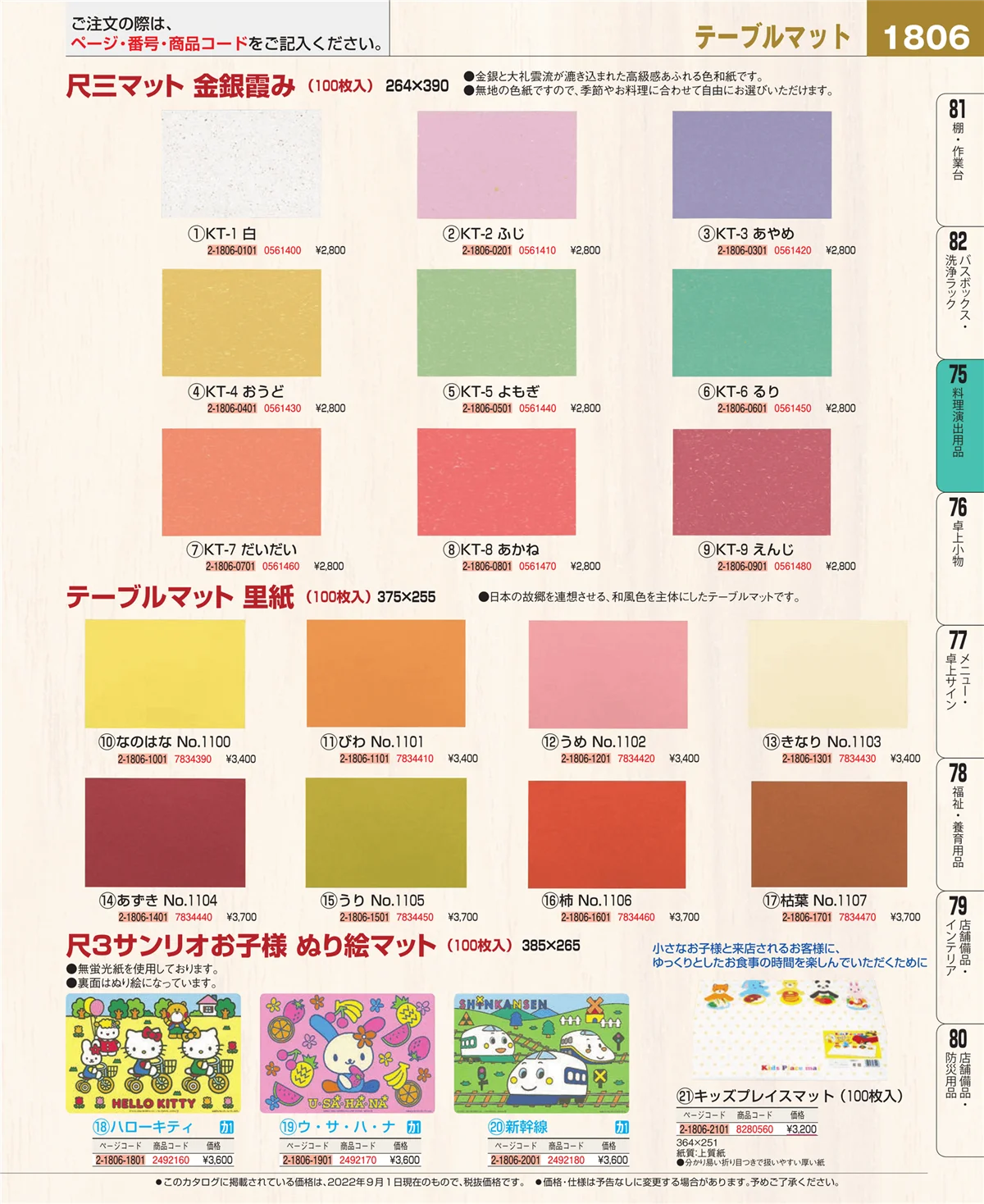EBM業務用厨房用品カタログvol.22・ページ番号1806・卓上鍋・焼物用品