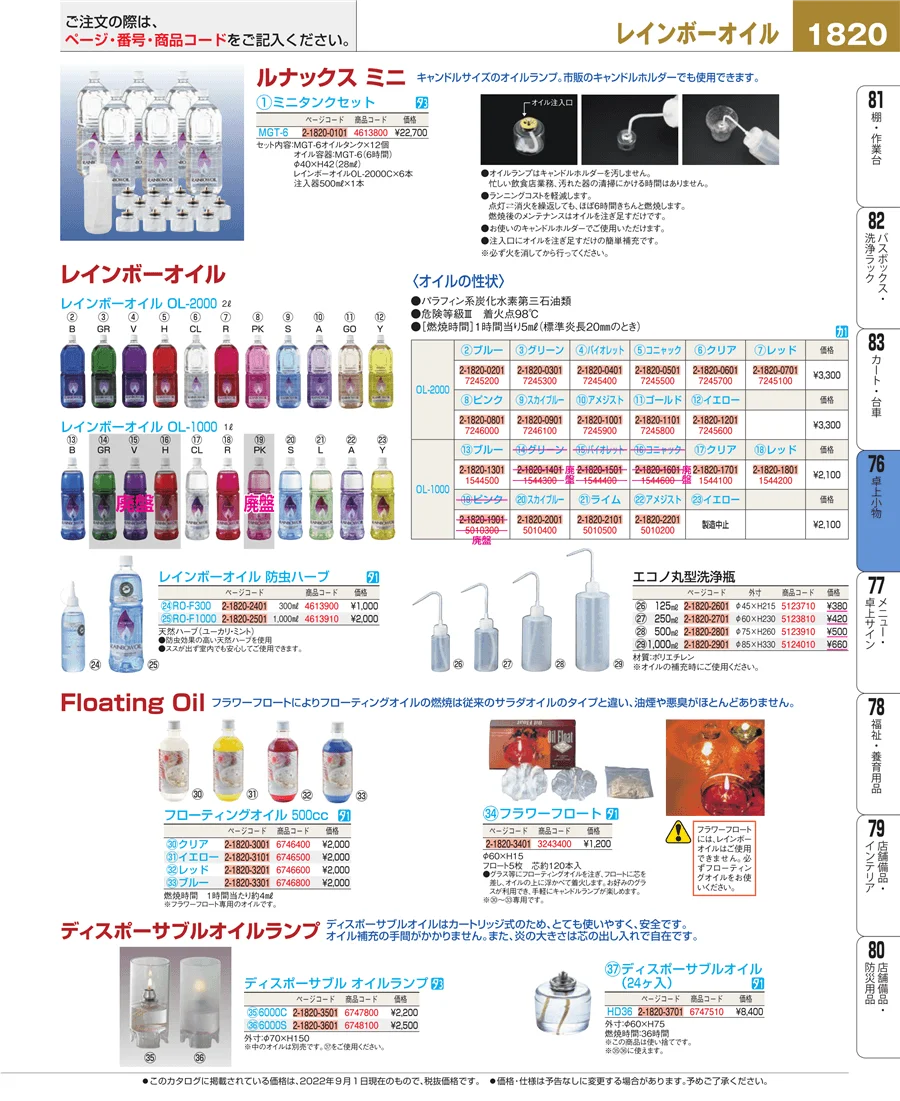 料理演出用品 ページ1820