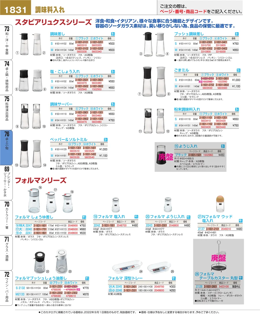 料理演出用品 ページ1831