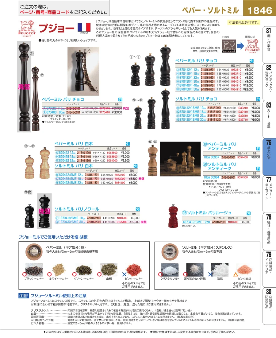 料理演出用品 ページ1846