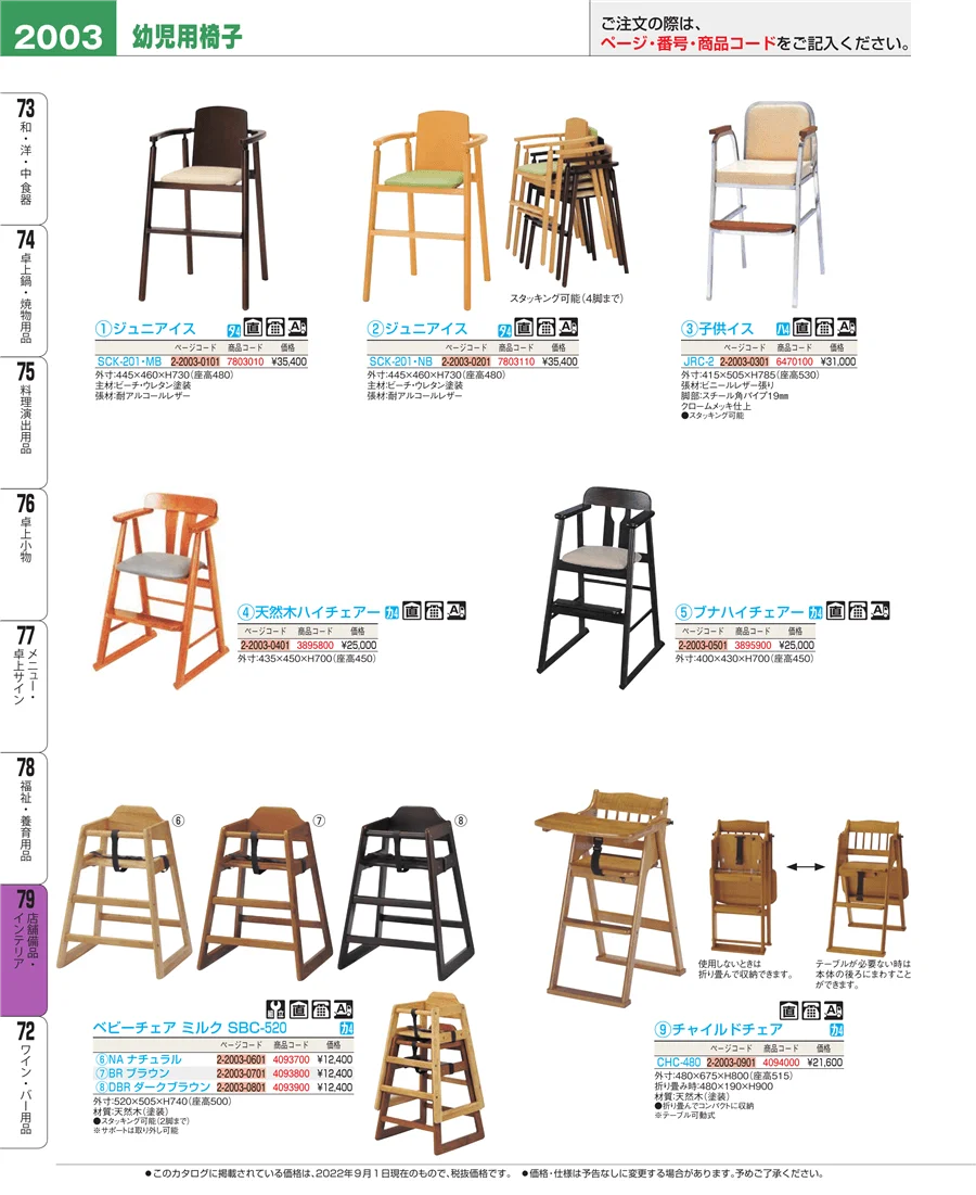 福祉・養育用品 ページ2003