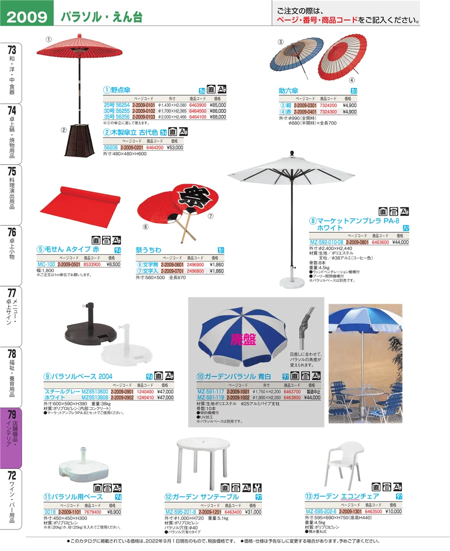 福祉・養育用品 ページ2009