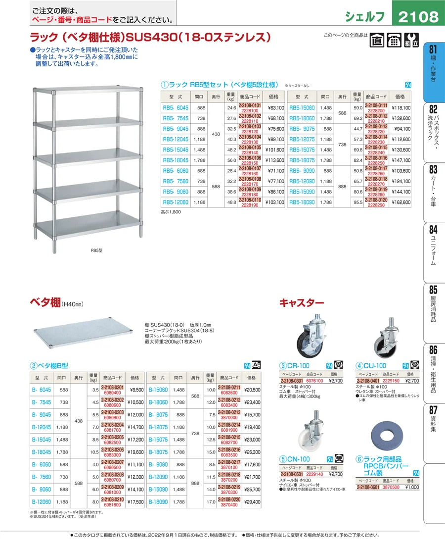 店舗備品・防災用品 ページ2108