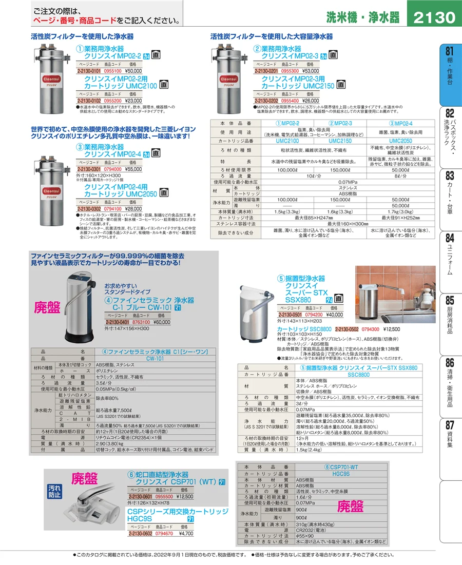 店舗備品・防災用品 ページ2130