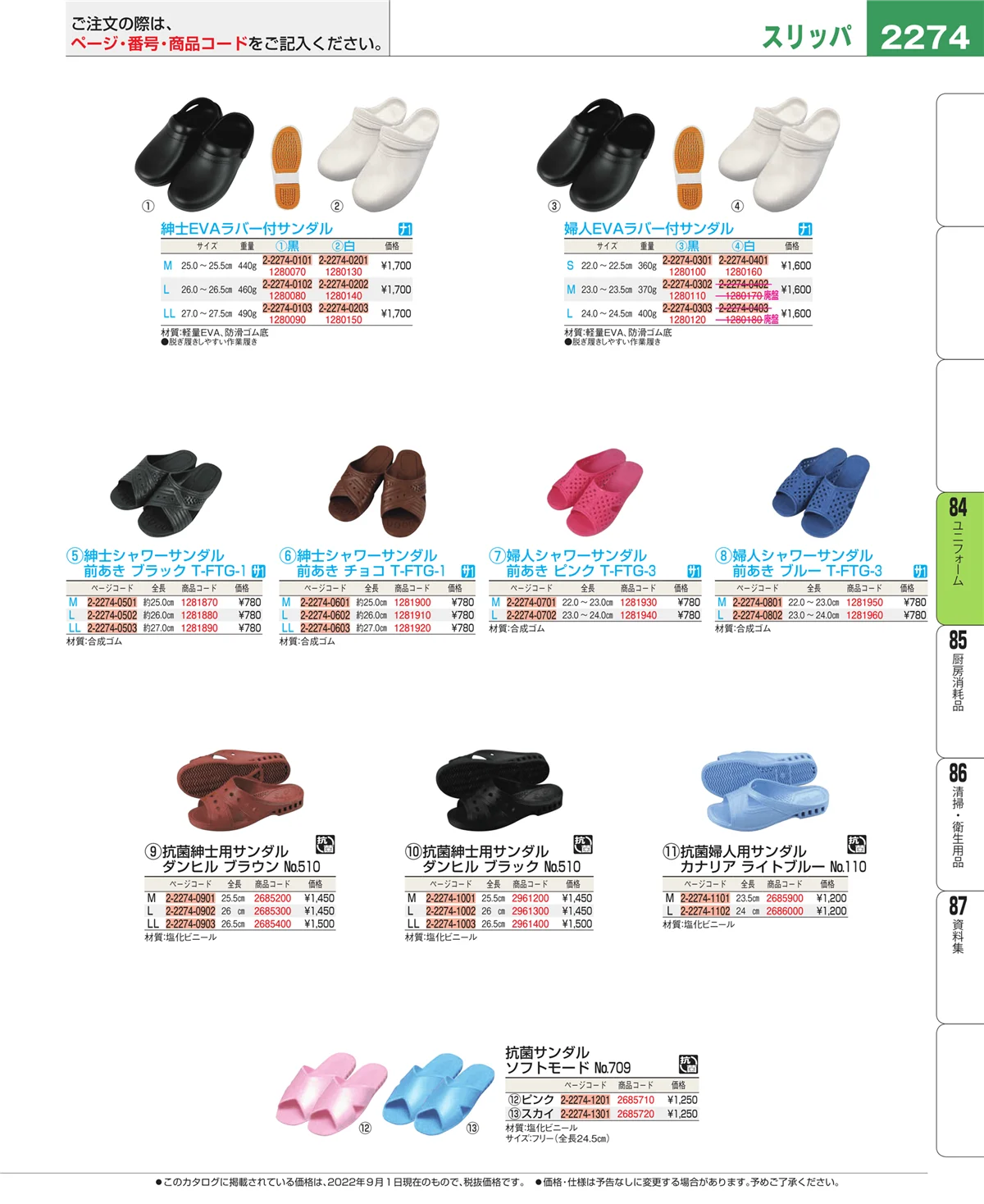 EBM業務用厨房用品カタログvol.22・ページ番号2274・カート・台車