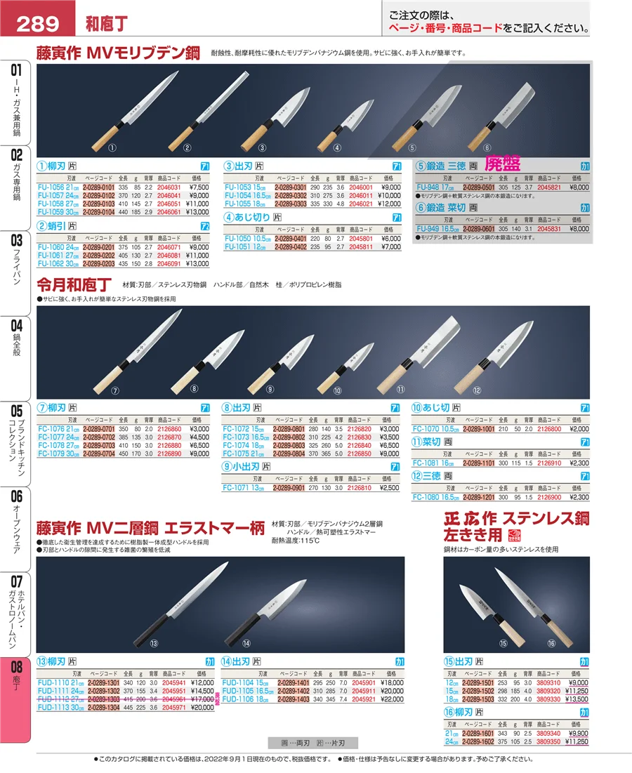 ホテルパン・ガストロノームパン ページ289