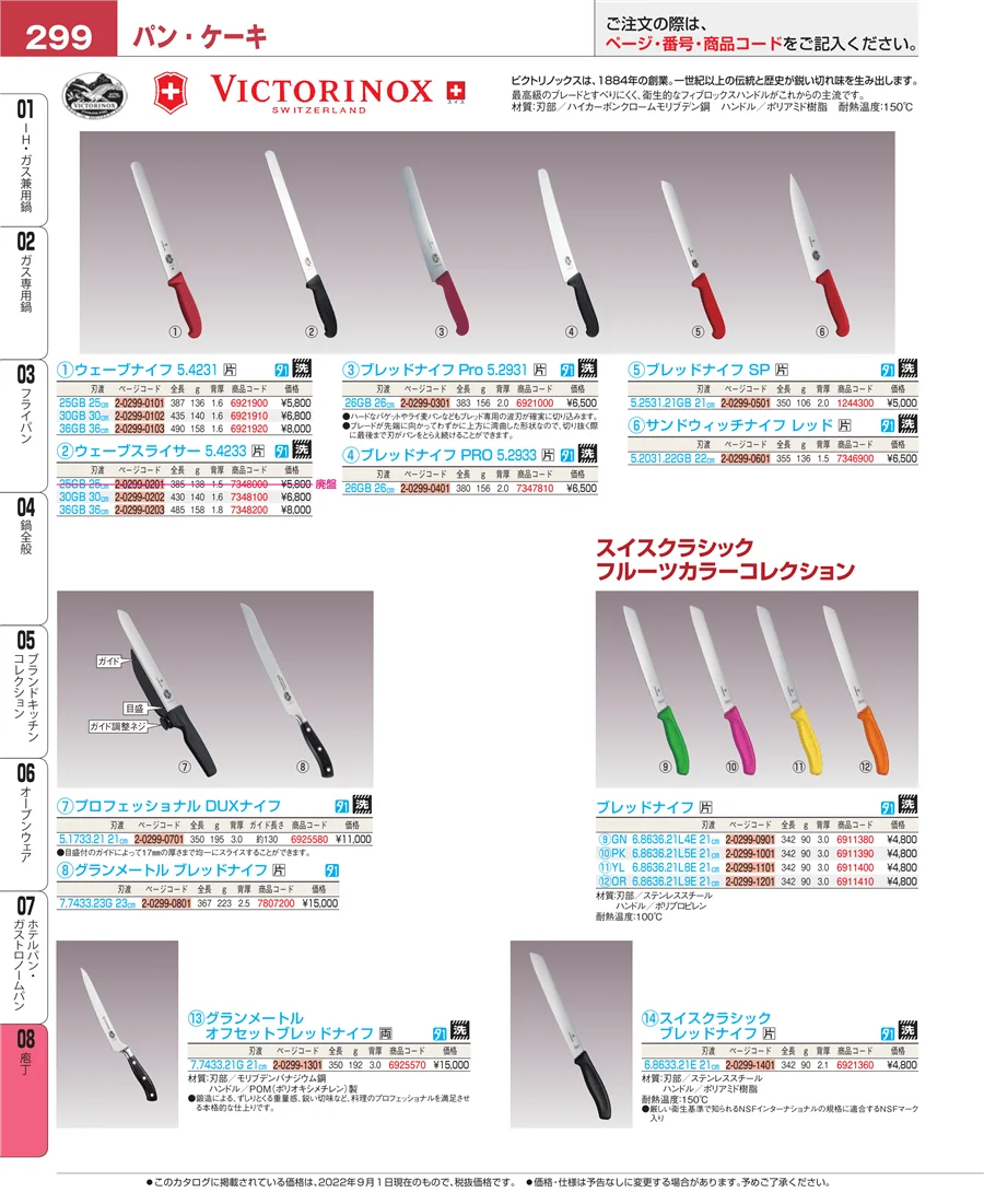 ホテルパン・ガストロノームパン ページ299