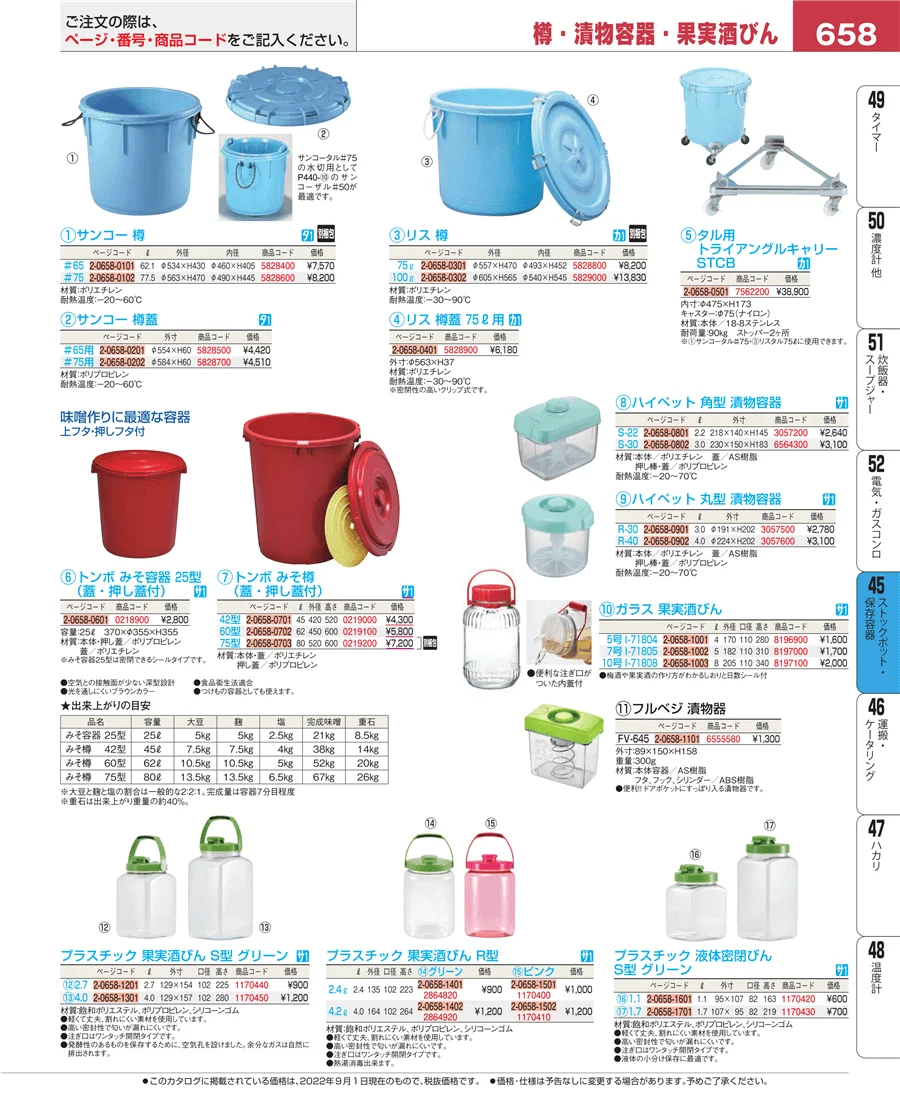 給食用スパテラ・すくい網・ひしゃく ページ658