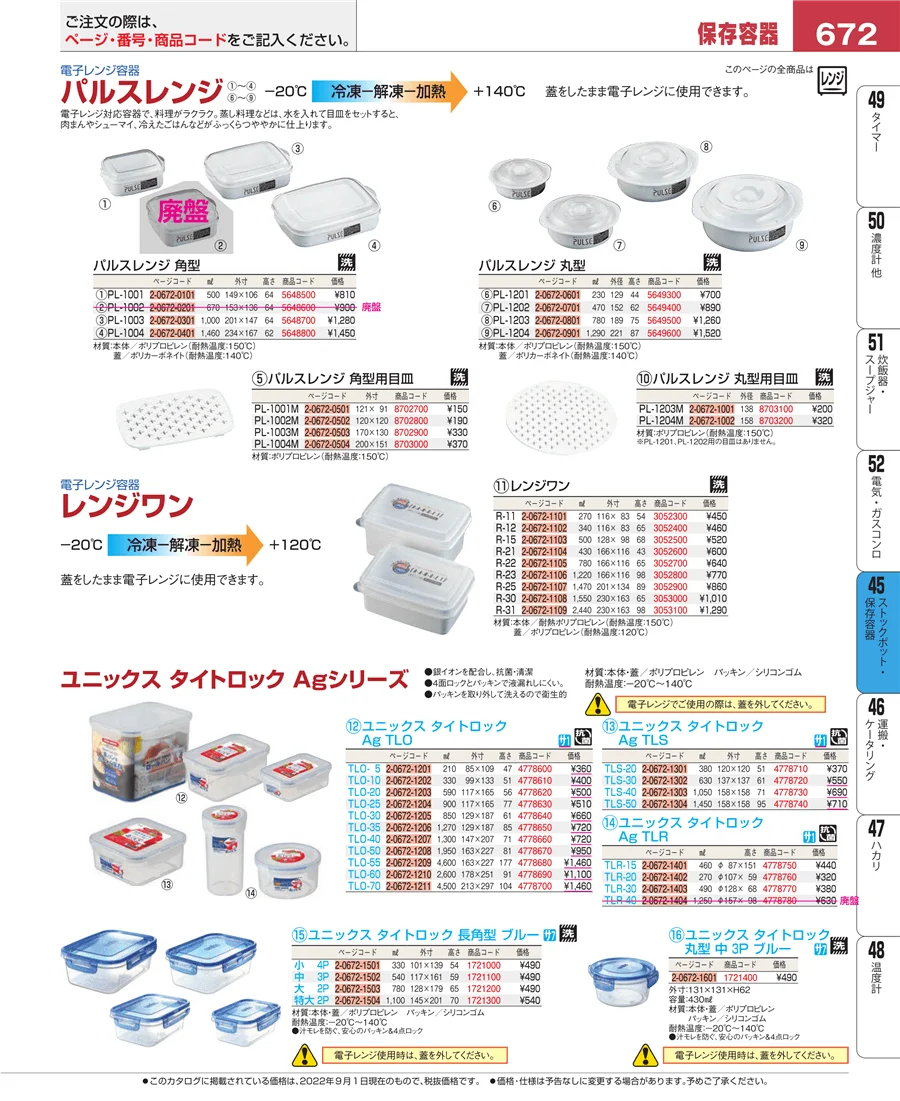 給食用スパテラ・すくい網・ひしゃく ページ672