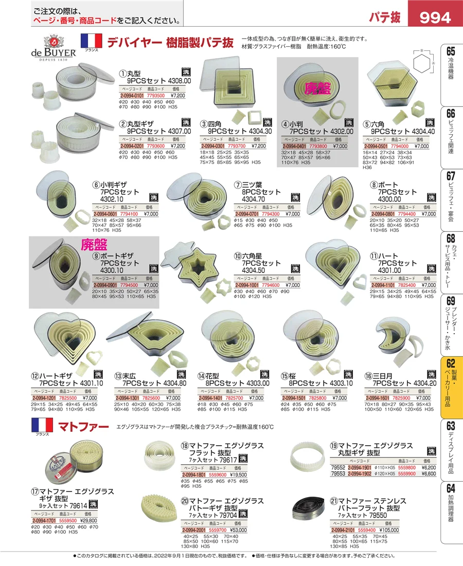 すし・蒸し器・セイロ類 ページ994