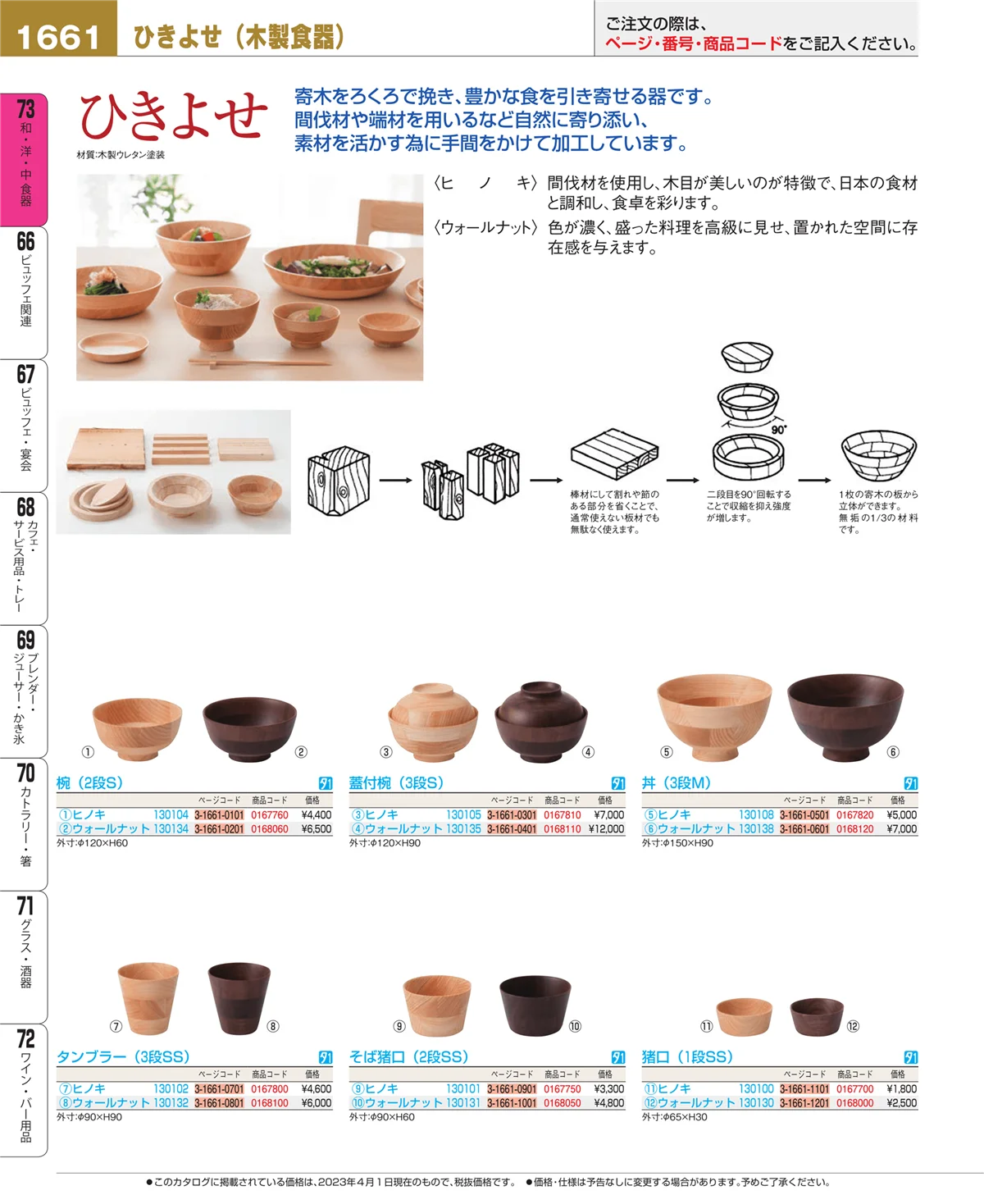 EBM業務用厨房用品カタログvol.23・ページ番号1661・ワイン・バー用品