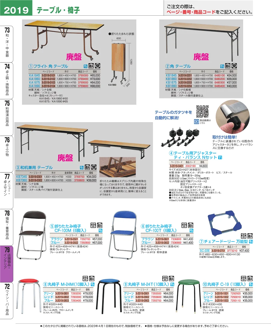 福祉・養育用品 ページ2019