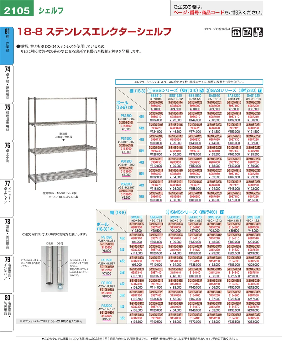 店舗備品・防災用品 ページ2105