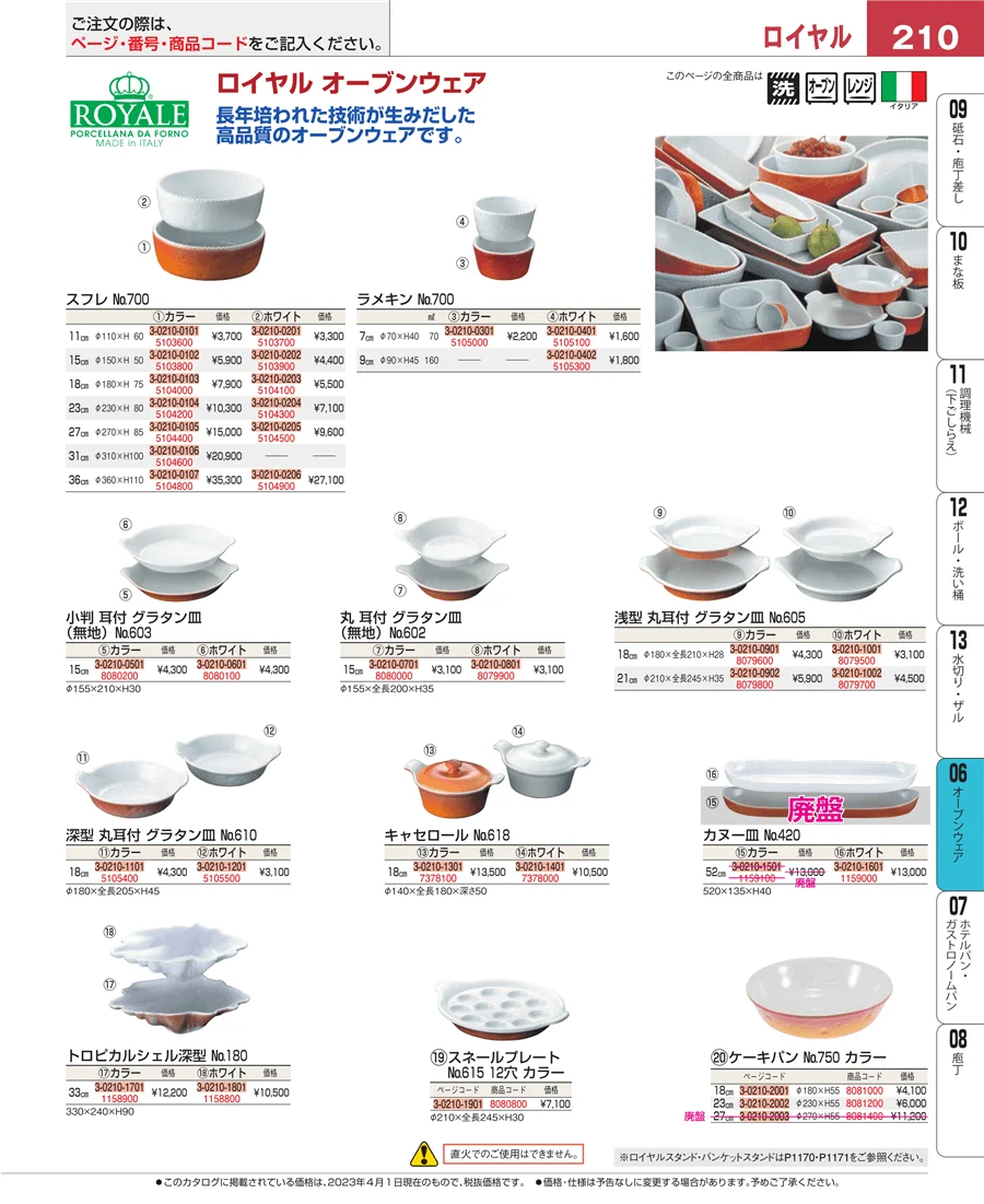 ブランドキッチンコレクション ページ210