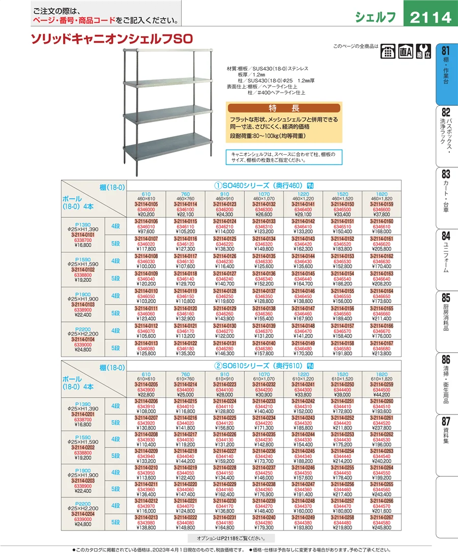店舗備品・防災用品 ページ2114